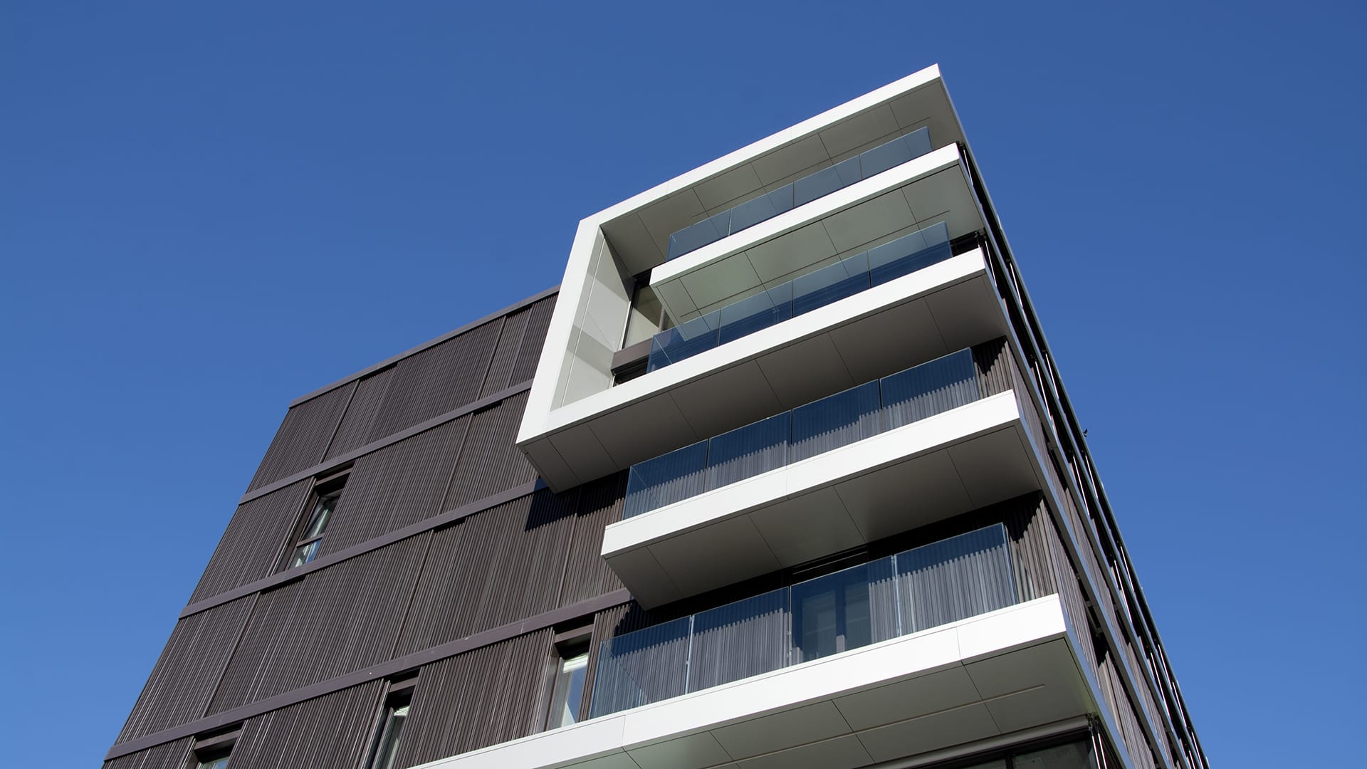 Applicazione Sun Shading Steelium in un residence a Massagno, Svizzera.