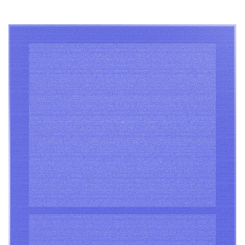 Dettaglio ravvicinato della superficie blu del pannello TXTUM Bifacciale.
